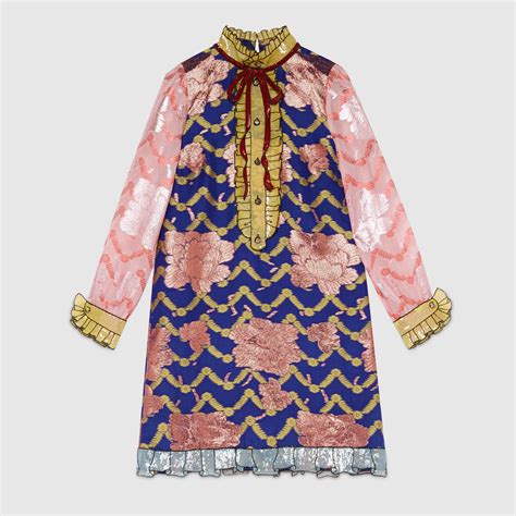 gucci silk dress 2018